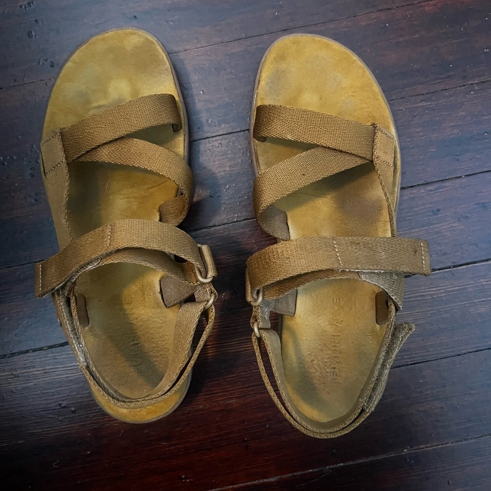 Ochre Mustard color Strappy Sandals